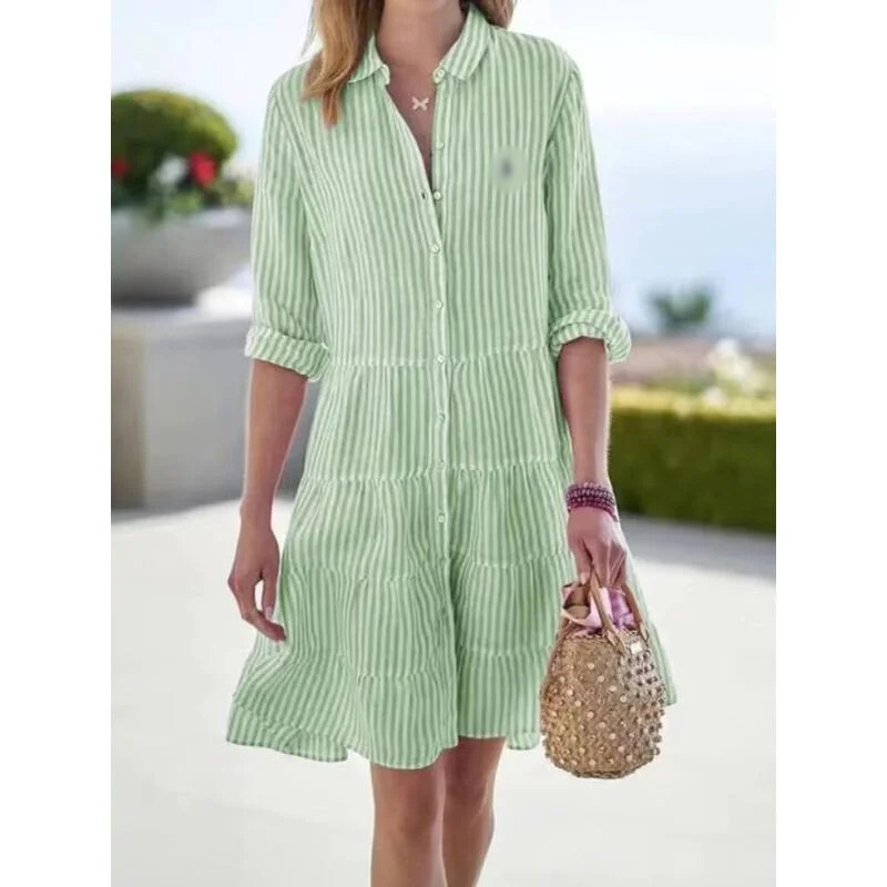 Striped Shirt Dress