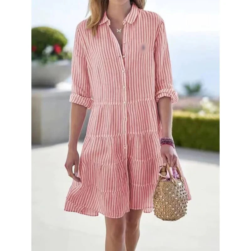 Striped Shirt Dress