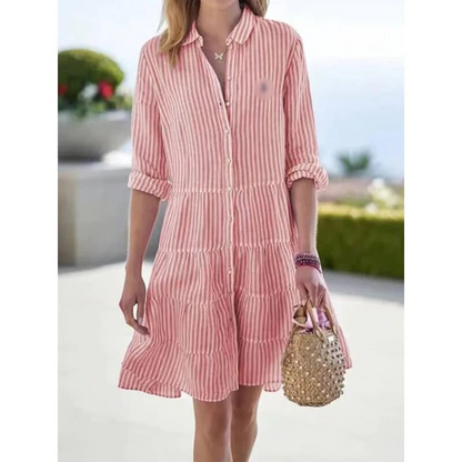 Striped Shirt Dress