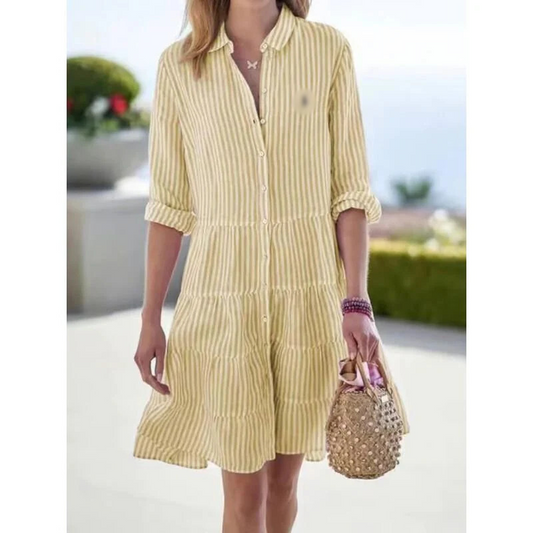 Striped Shirt Dress